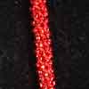 red seed bead kumihimo necklace